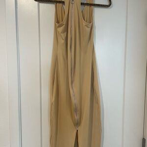 Nude/cream, sexy bodycon dress